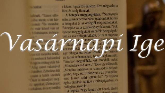 Vasrnapi Ige - Hsvt 6. vasrnapja