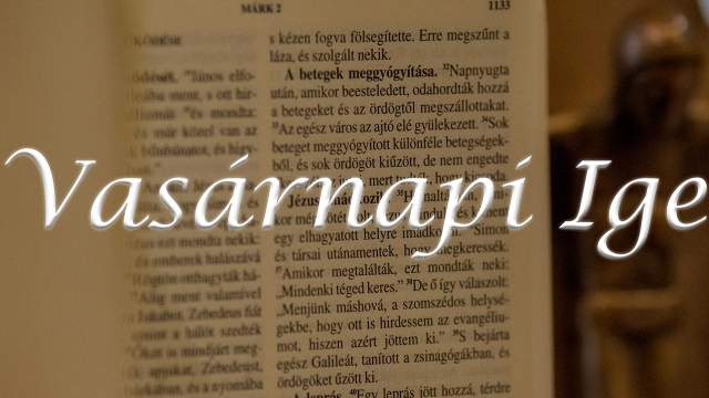 Vasrnapi Ige - vkzi 18. vasrnap